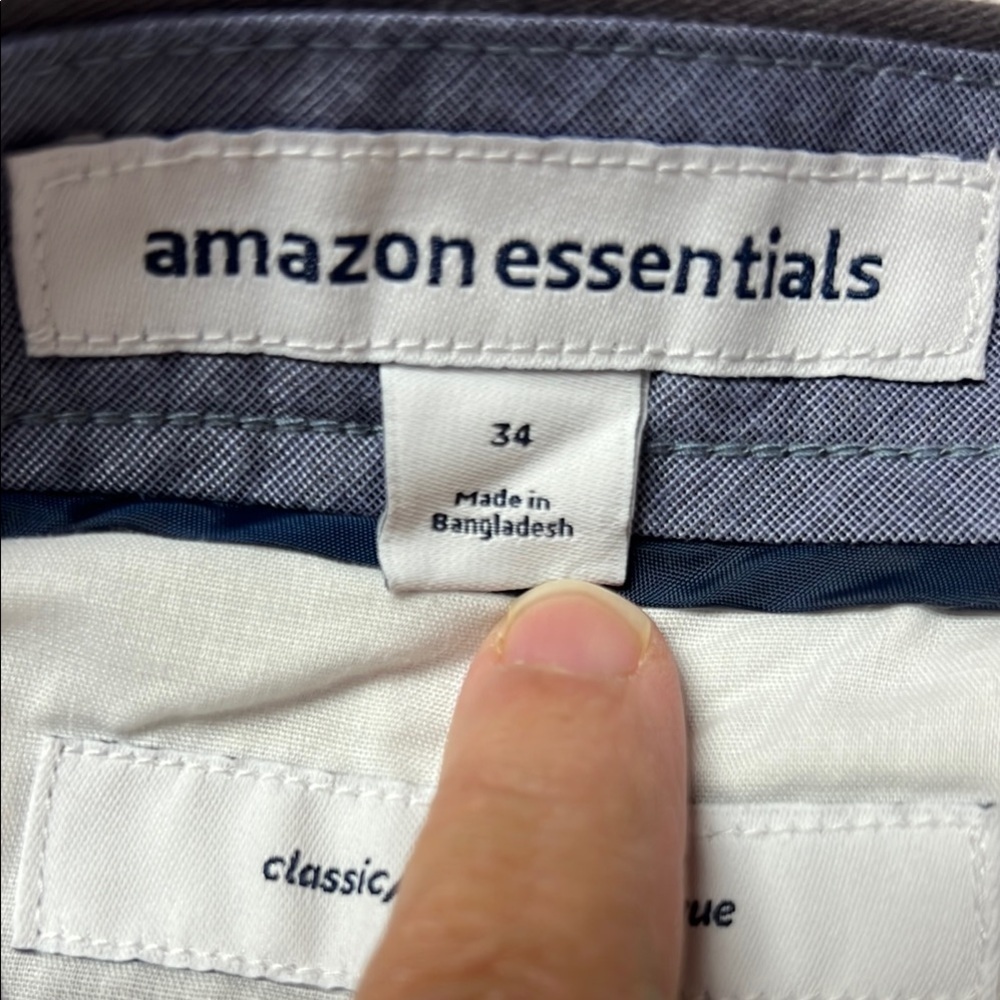 NWT Men's Gray Shorts Amazon Basics - Picture 3 of 4